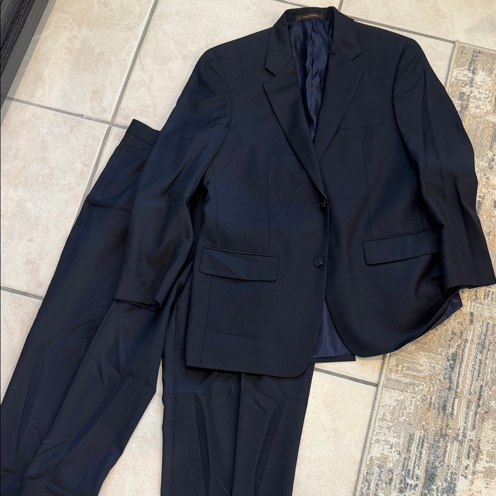 Tasso Elba Men's Classic Navy Two-Piece Suit